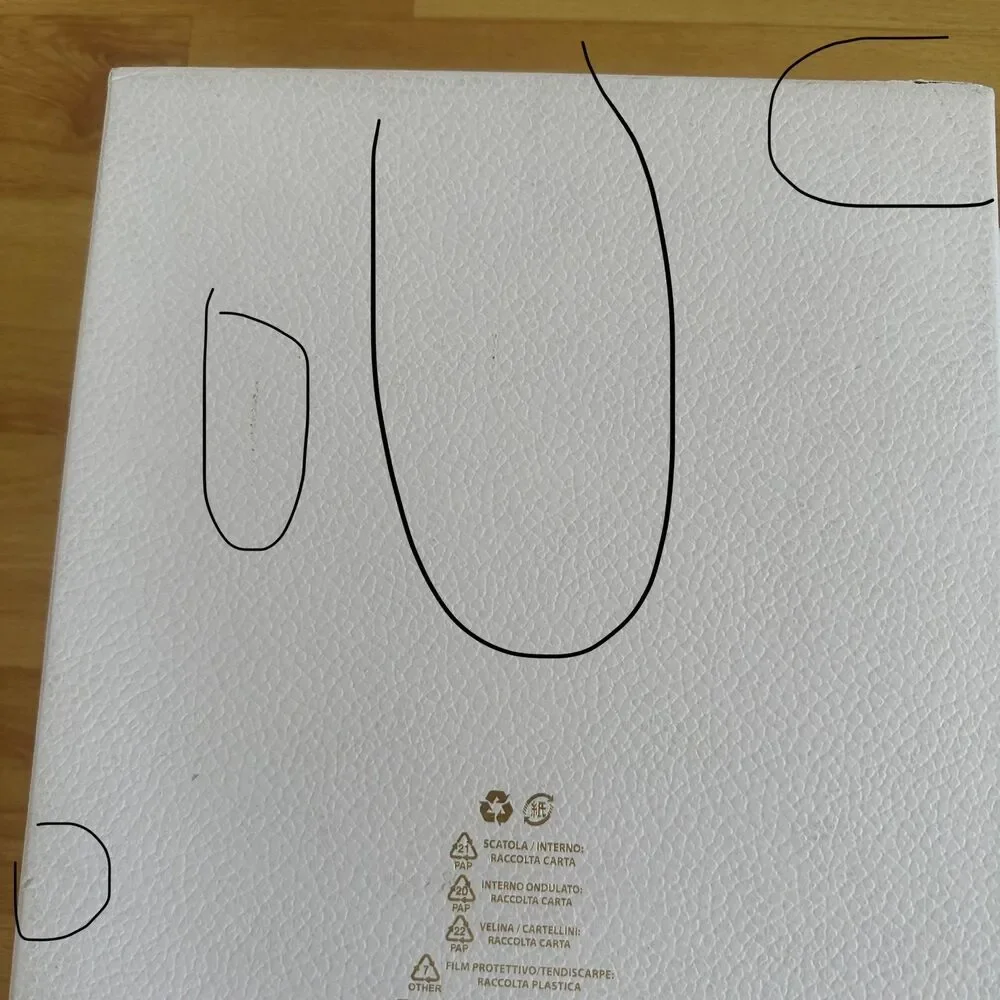 Dior EMPTY shoe box - white medium gift box, L 12.75